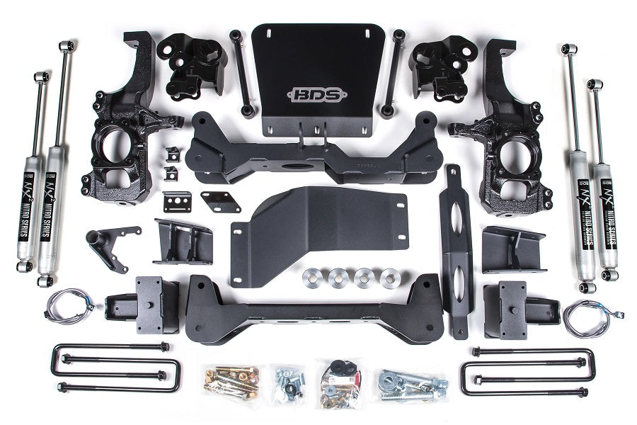 BDS 20-25 GM 2500HD,3500HD 5" BLOCK W/O OVERLOAD,5" LIFT KIT,NITRO SHOCKS