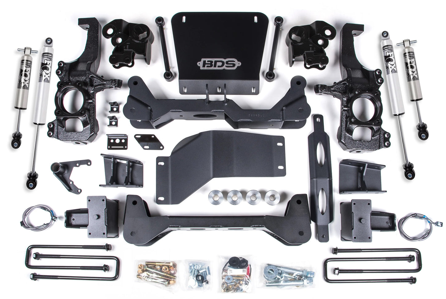 BDS 20-25 GM 2500HD,3500HD WITH OVERLOAD,5" LIFT KIT,FOX 2.5 HTO PERFORM SHOCKS