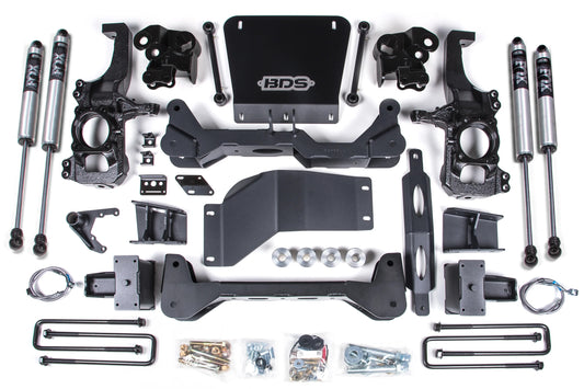 BDS 20-25 GM 2500HD,3500HD 5" BLOCK WITH OVERLOAD,5" LIFT KIT,FOX 2.0 SHOCKS