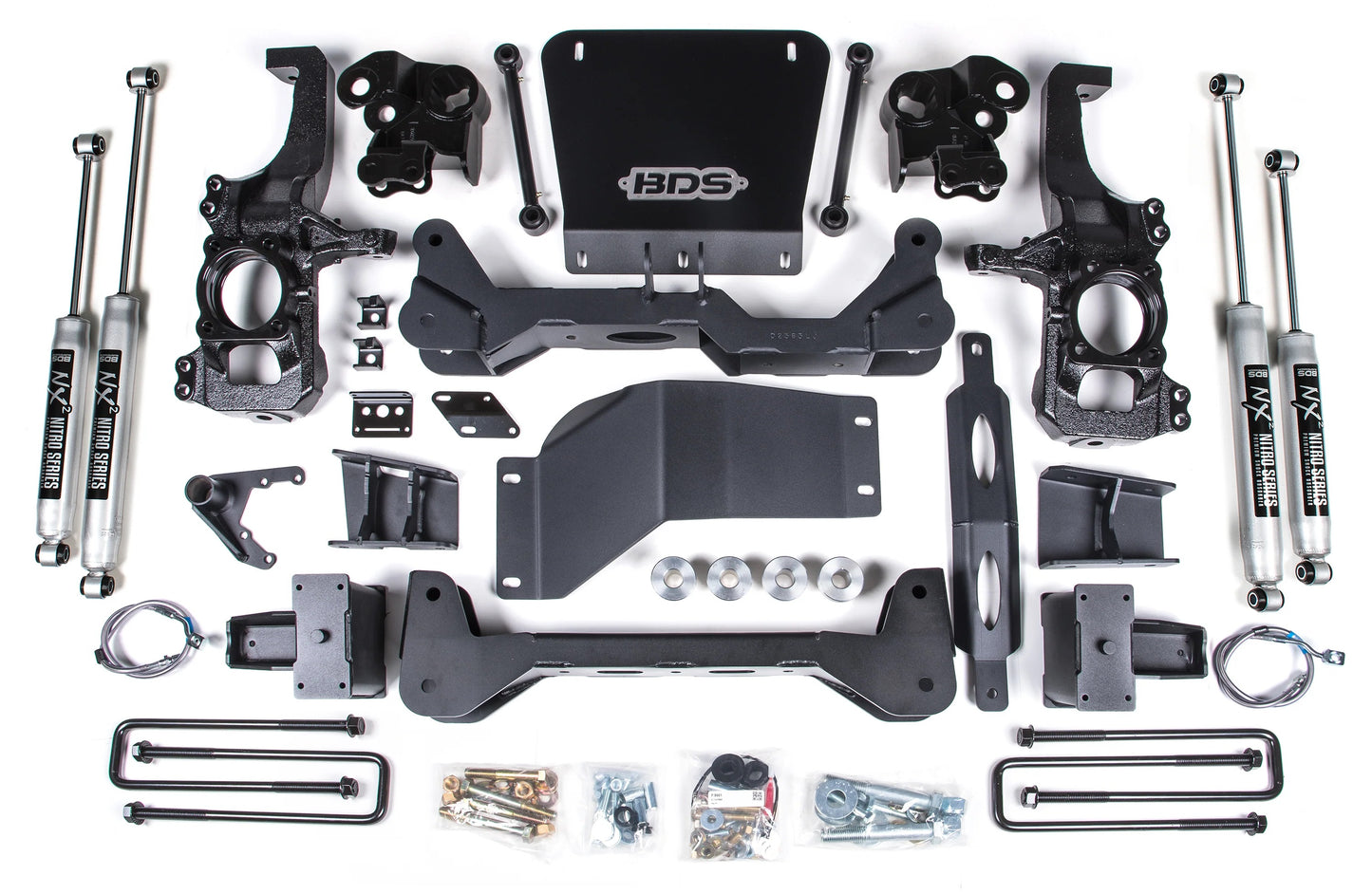 BDS 20-25 GM 2500HD,3500HD 5" BLOCK WITH OVERLOAD,5" LIFT KIT,NITRO SHOCKS