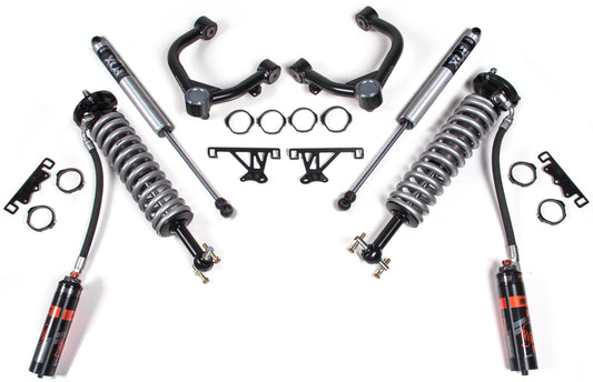 BDS 2019-2025 CHEVY,GMC 1500 4WD 2" LEVELING KIT WITH FOX 2.0 COILOVERS