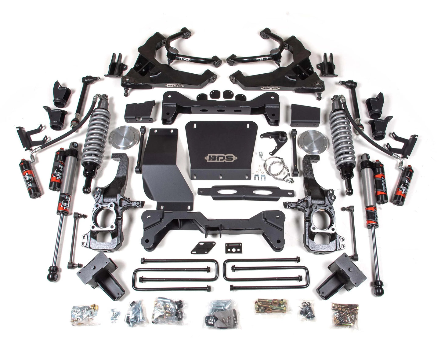 BDS 20-25 GM 2500HD,3500HD WITH OVERLOAD,6.5" LIFT BLOCK KIT W/FOX 2.5 COILOVERS