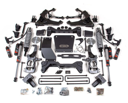 BDS 20-25 GM 2500HD,3500HD WITH OVERLOAD,6.5" LIFT BLOCK KIT W/FOX 2.5 COILOVERS