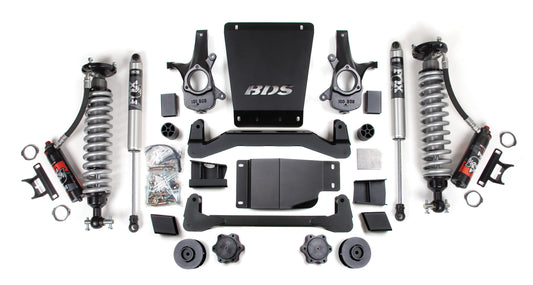 BDS 07-14 TAHOE,YUKON,SUBURBAN 4WD,4" LIFT,3" REAR,WITH FOX 2.5 PERFORM ELITE