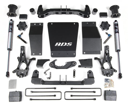 BDS 2014-2018 CHEVY,GMC 1500 4WD CAST STEEL ARMS,4.5" LIFT BLOCK KIT,FOX SHOCKS