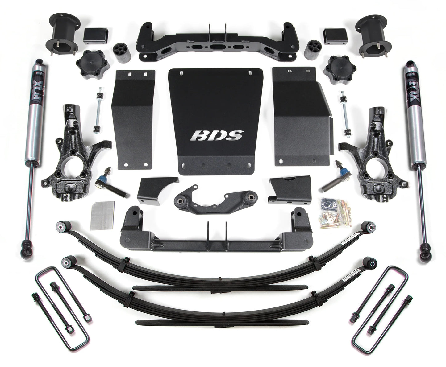 BDS 2014-2018 CHEVY,GMC 1500 4WD CAST STEEL ARMS,4.5" LIFT LEAF SPRING KIT,FOX