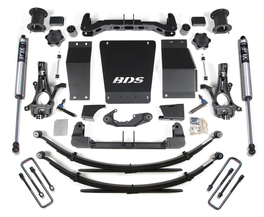 BDS 2014-2018 CHEVY,GMC 1500 4WD CAST STEEL ARMS,4.5" LIFT LEAF SPRING KIT,FOX