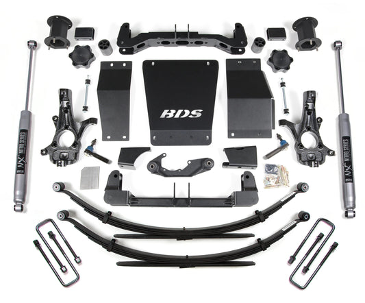 BDS 2014-2018 CHEVY,GMC 1500 4WD CAST STEEL ARMS,4.5" LIFT LEAF SPRING KIT,NITRO