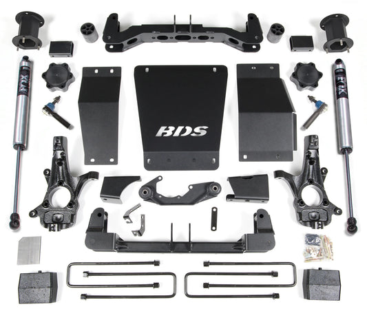 BDS 2014-2018 CHEVY,GMC 1500 4WD STAMPED OR ALUM ARMS,4.5" LIFT BLOCK KIT,FOX