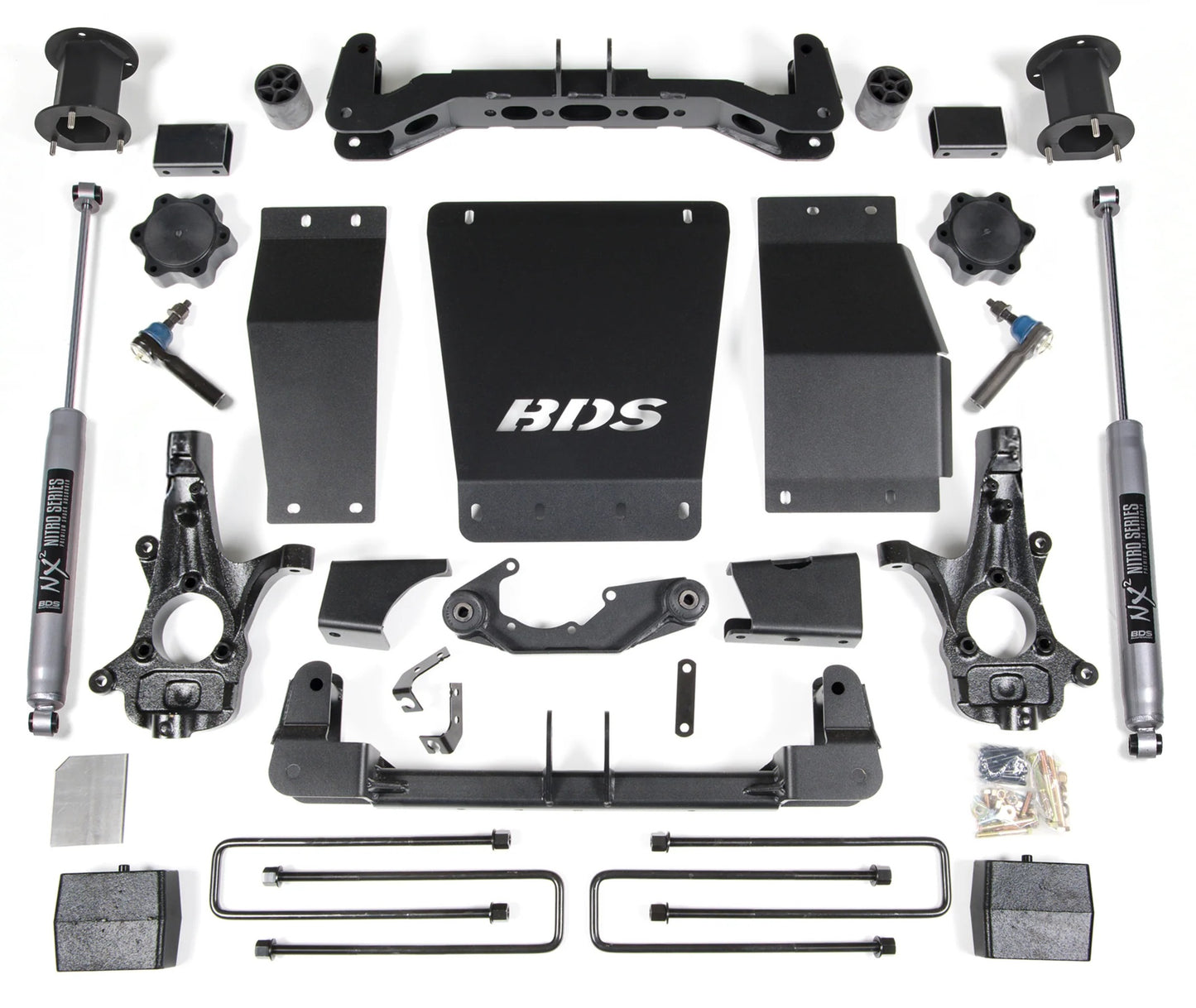 BDS 2014-2018 CHEVY,GMC 1500 4WD STAMPED OR ALUM ARMS,4.5" LIFT BLOCK KIT,NITRO