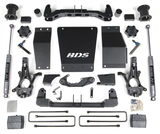BDS 2014-2018 CHEVY,GMC 1500 4WD STAMPED OR ALUM ARMS,4.5" LIFT BLOCK KIT,NITRO
