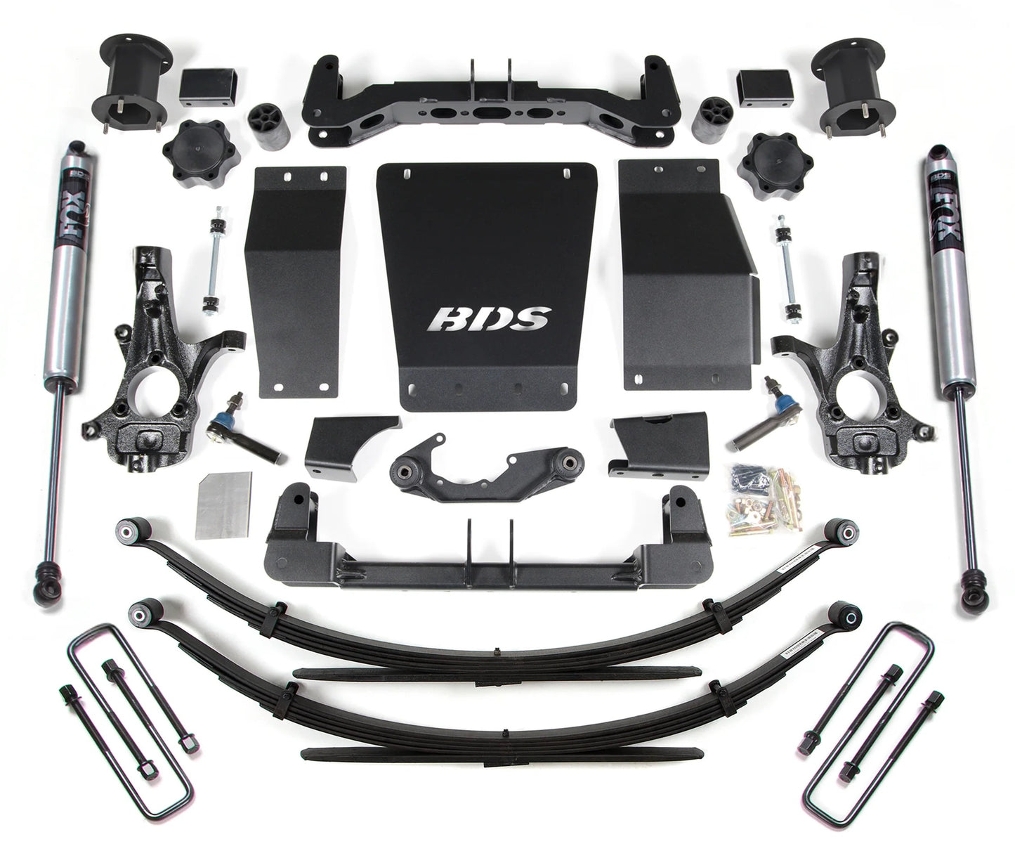 BDS 15-19 TAHOE,YUKON,SUBURBAN 4WD STAMPED/ALUM ARMS,4.5" LIFT KIT,W/ FOX SHOCKS