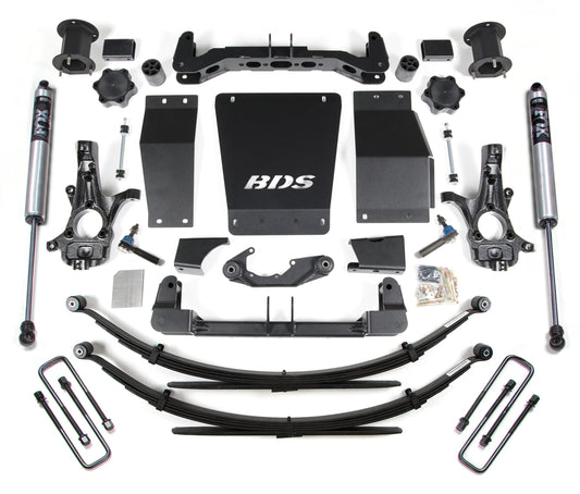 BDS 15-19 TAHOE,YUKON,SUBURBAN 4WD STAMPED/ALUM ARMS,4.5" LIFT KIT,W/ FOX SHOCKS