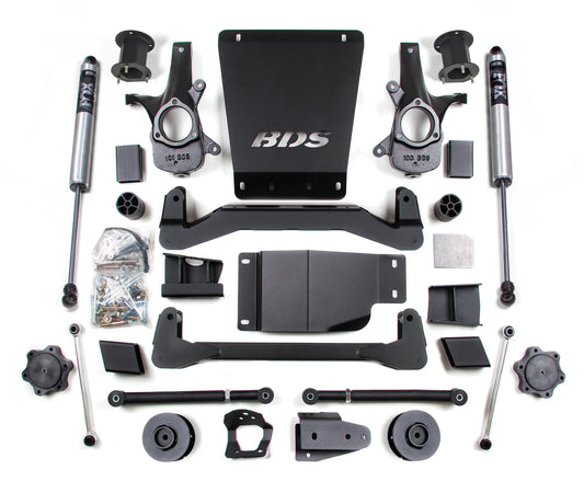 BDS 07-14 TAHOE,YUKON,SUBURBAN 4WD,4.5" LIFT,2" REAR,WITH FOX SHOCKS