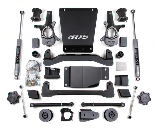 BDS 07-14 TAHOE,YUKON,SUBURBAN 4WD,4.5" LIFT,2" REAR,WITH NITRO SHOCKS