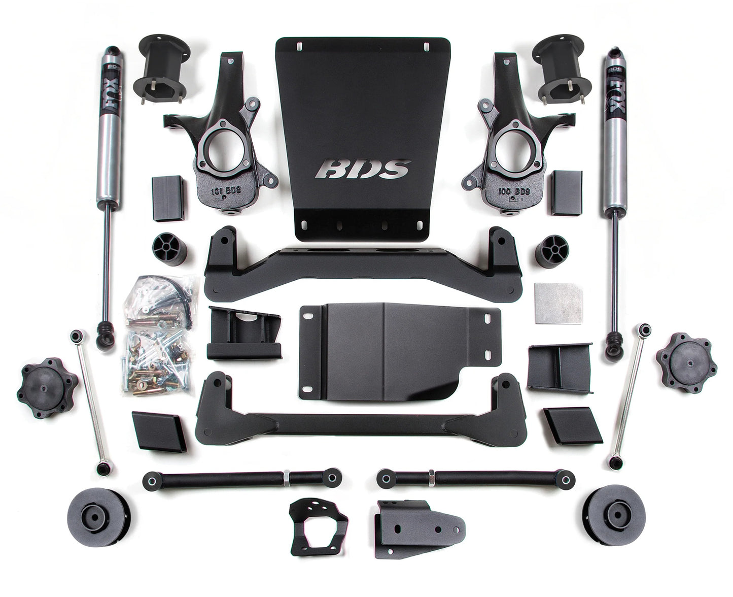 BDS 07-14 TAHOE,YUKON,SUBURBAN 4WD,4.5" LIFT,3" REAR,WITH FOX SHOCKS