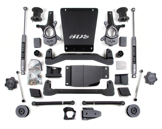 BDS 07-14 TAHOE,YUKON,SUBURBAN 4WD,4.5" LIFT,3" REAR,WITH NITRO SHOCKS