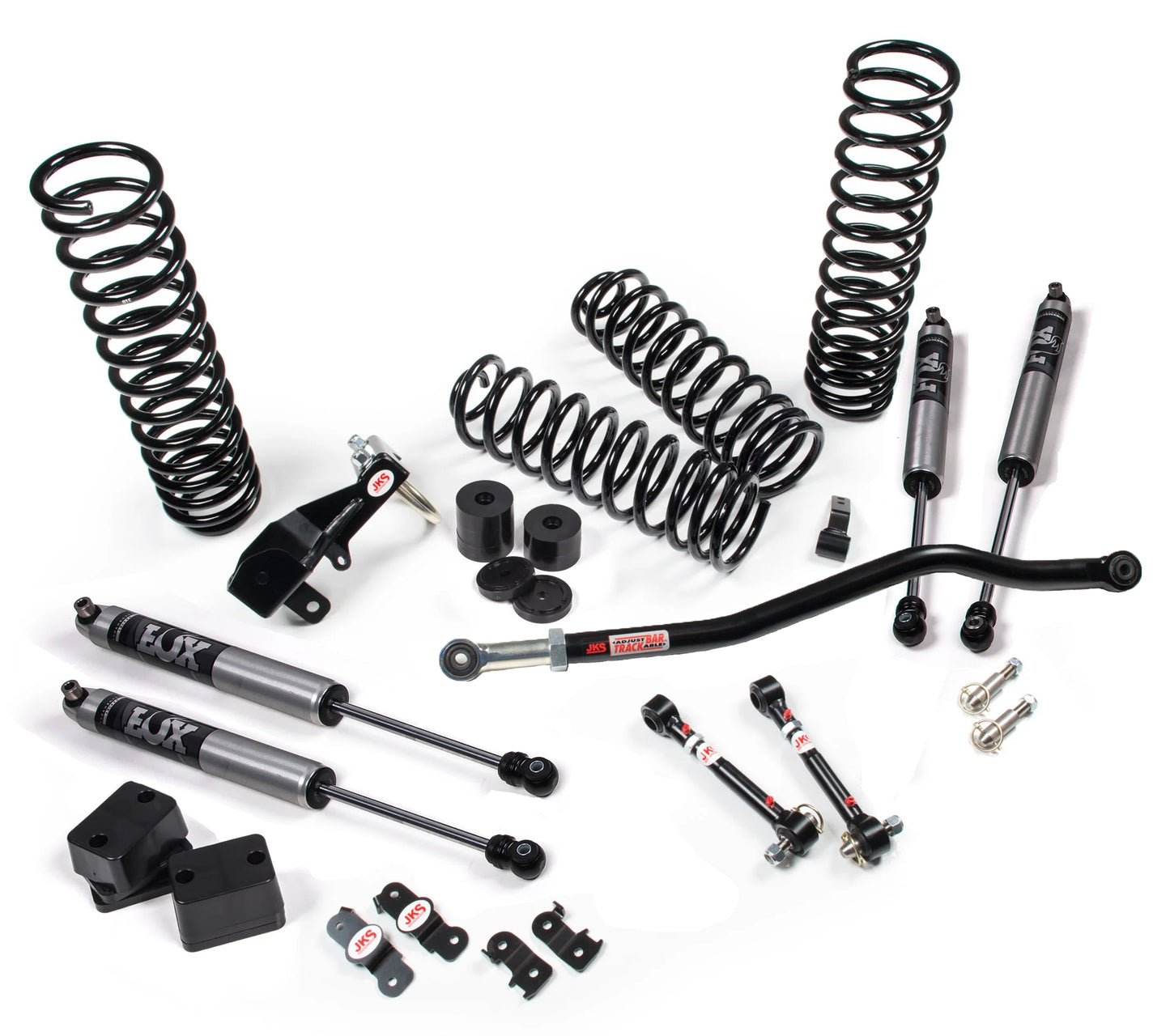 JKS 07-18 WRANGLER JK J-VENTURE  4DR 2.5IN SYSTEM W/ FOX 2.0 PERFORMANCE SHOCKS