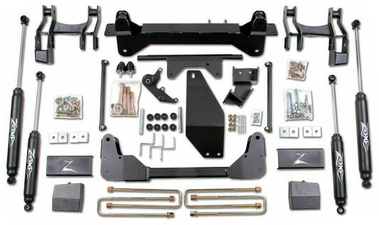 ZONE 1988-1998 CHEVY,GMC 1500 4WD 6" TORSION BAR DROP LIFT KIT WITH NITRO SHOCKS