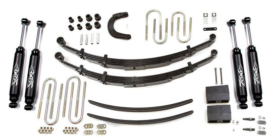 ZONE 1973-1976 CHEVY,GMC 1500 TRUCKS,SUV 6" LEAF SPRING LIFT KIT,NITRO SHOCKS