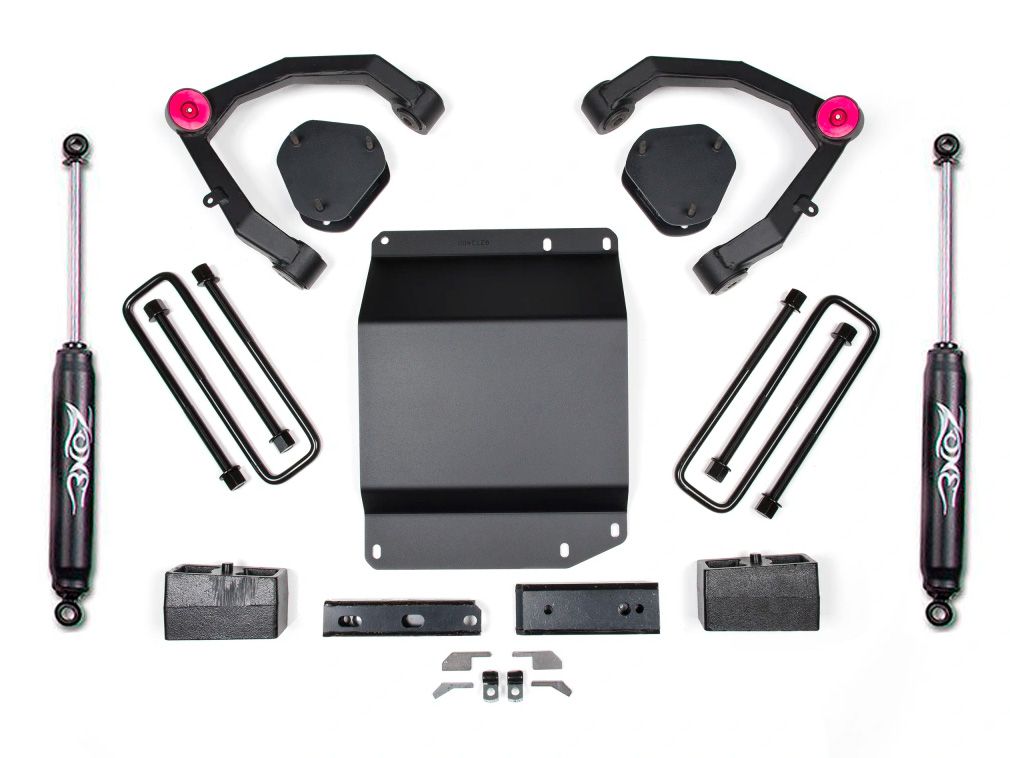 ZONE 2007-2013 CHEVY,GMC 1500 4WD TRUCK 3.5" UPPER CONTROL ARM LIFT KIT,W/SHOCKS