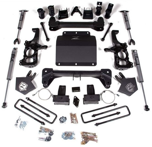 ZONE 2020-2025 GM 2500/3500 HD 5" SUSPENSION SYSTEM W/O OVERLOAD,WITH FOX SHOCKS