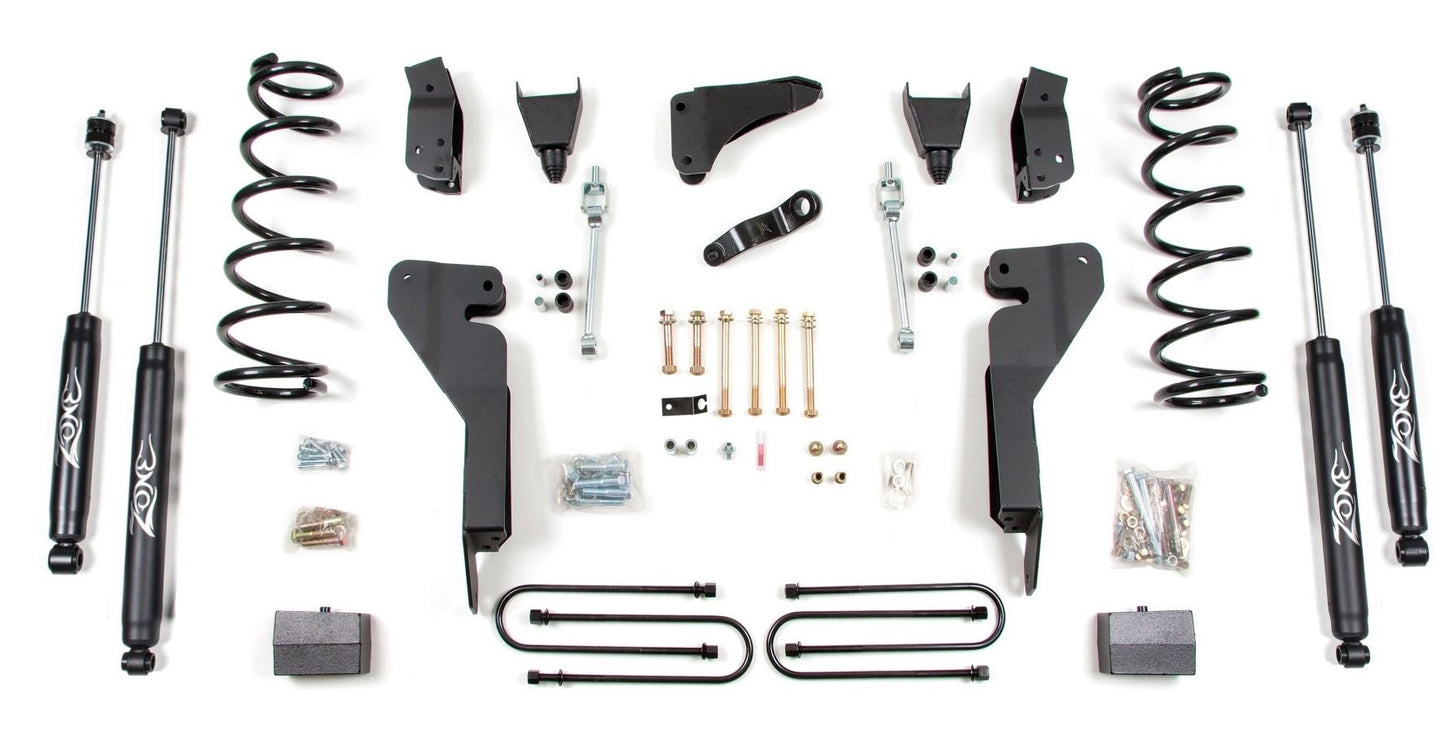 ZONE 2009-2013 DODGE RAM 2500,3500 4WD DIESEL,6" COIL SPRING LIFT,NITRO SHOCKS
