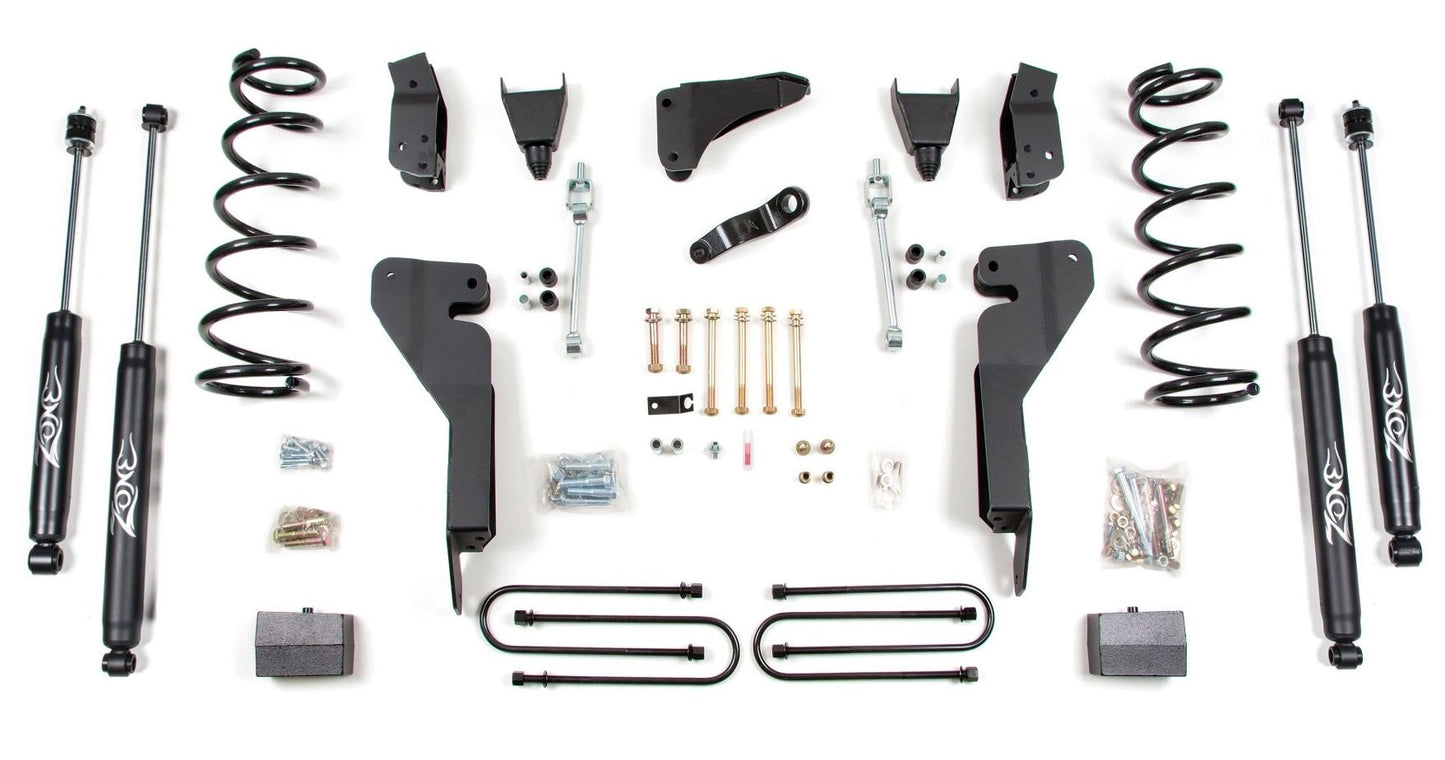 ZONE 2009-2013 DODGE RAM 2500,3500 4WD DIESEL,6" COIL SPRING LIFT,NITRO SHOCKS