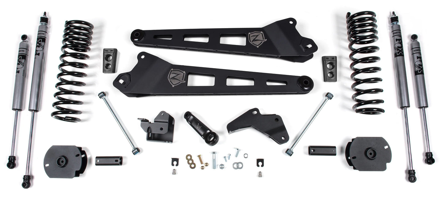 ZONE 2014-2018 RAM 2500 4WD DIESEL 4.5" RADIUS ARM LIFT KIT WITH FOX SHOCKS