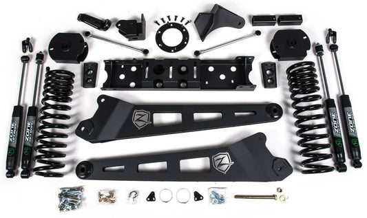 ZONE 2019-2024 RAM 2500 4.5" RADIUS ARM LIFT KIT,DIESEL,6-BOLT T-CASE,NITRO