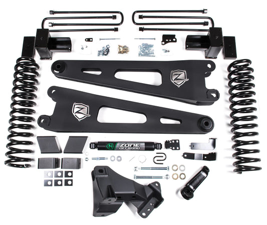 ZONE 2017-2019 F250,F350 4WD GAS W/O OVERLOAD 4" SUSPENSION LIFT KIT