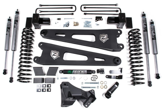 ZONE 2017-2019 F250,F350 4WD GAS W/O OVERLOAD 4" SUSPENSION LIFT,FOX