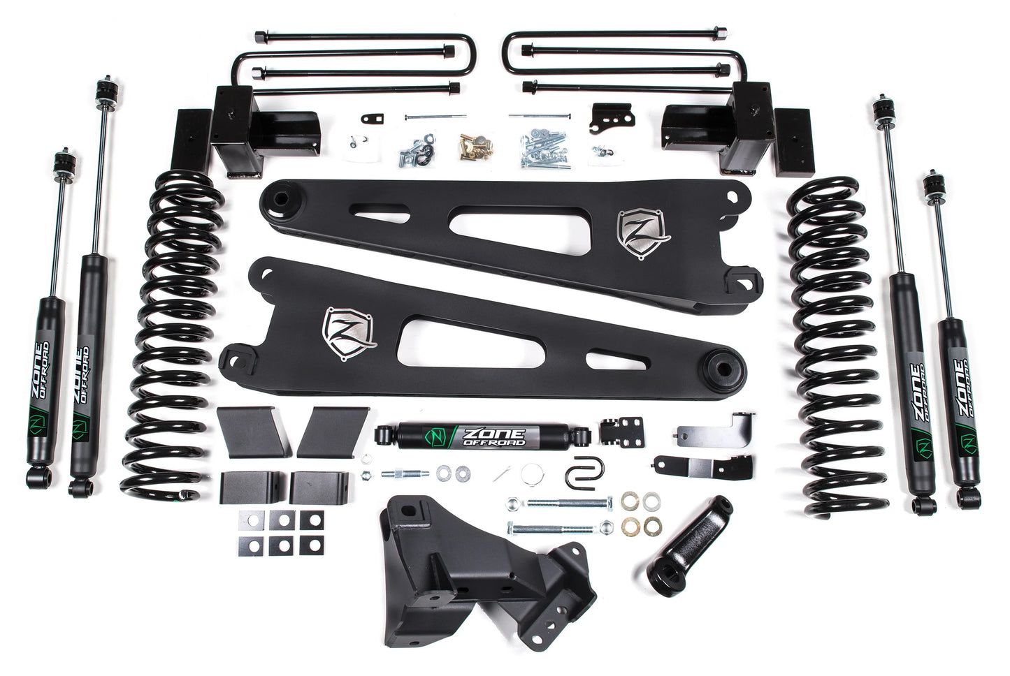 ZONE 2017-2019 F250,F350 4WD GAS W/O OVERLOAD 4" SUSPENSION LIFT,NITRO