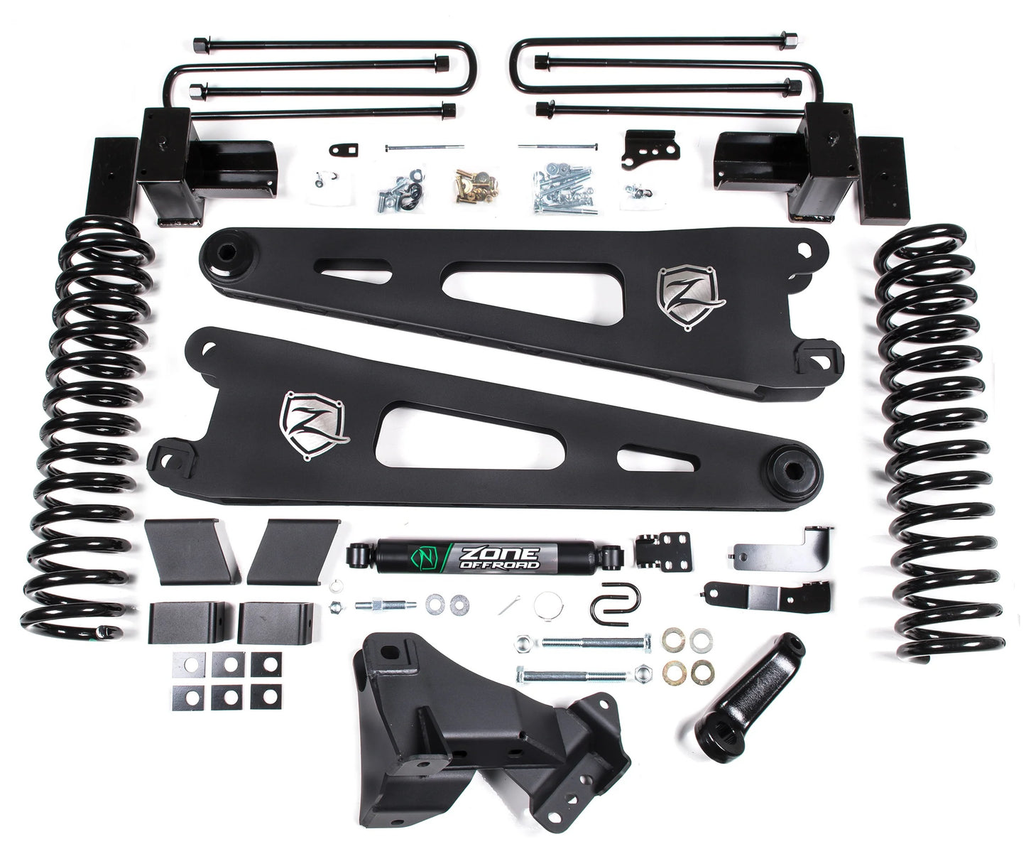 ZONE 2017-2019 F250,F350 4WD GAS W/ OVERLOAD 4" SUSPENSION LIFT KIT
