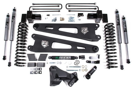 ZONE 2017-2019 F250,F350 4WD GAS W/ OVERLOAD 4" SUSPENSION LIFT,FOX