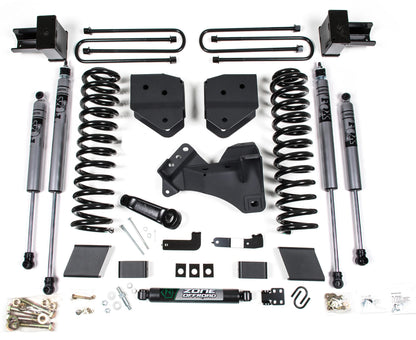 ZONE 2017-2019 F250,F350 4WD GAS W/ OVERLOAD 4" SUSPENSION LIFT KIT,FOX SHOCKS