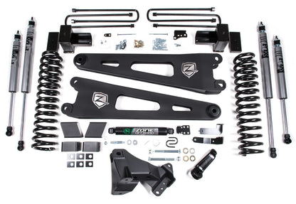 ZONE 2017-2019 F250,F350 4WD DIESEL W/O OVERLOAD 4" SUSPENSION LIFT,FOX