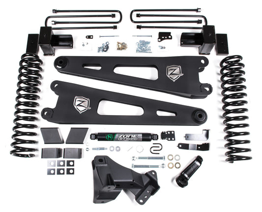 ZONE 2017-2019 F250,F350 4WD DIESEL W/ OVERLOAD 4" SUSPENSION LIFT KIT