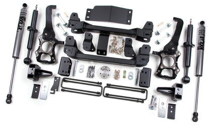 ZONE 2009-2013 FORD F-150 4WD 6" SUSPENSION LIFT KIT,5" BLOCK,FOX SHOCKS