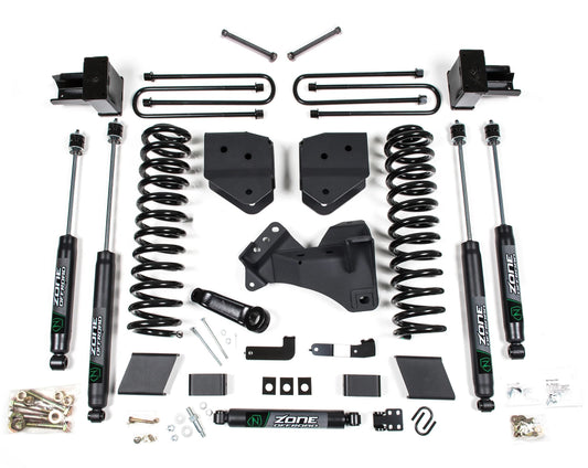 ZONE 2017-2019 F250,F350 4WD DIESEL BLOCK,6" SUSPENSION LIFT KIT,NITRO SHOCKS