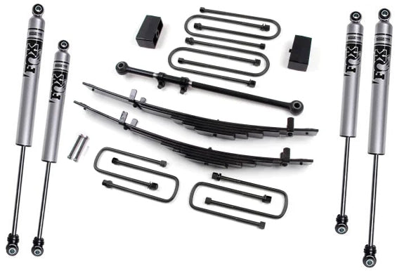 ZONE 2000-2005 FORD EXCURSION 4" LEAF SPRING LIFT KIT,FOX SHOCKS