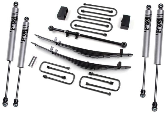 ZONE 2000-2005 FORD EXCURSION 4" LEAF SPRING LIFT KIT,FOX SHOCKS