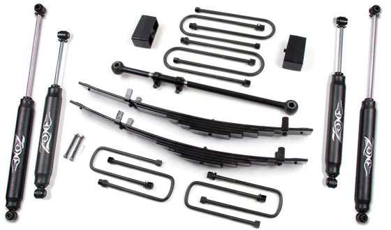 ZONE 2000-2005 FORD EXCURSION 4" LEAF SPRING LIFT KIT,NITRO SHOCKS