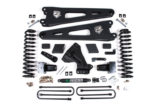 ZONE 2023-2025 F250,F350 4WD DIESEL 2-LEAF,5" RADIUS ARM LIFT KIT
