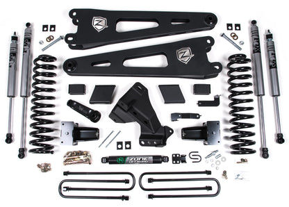 ZONE 2023-2025 F250,F350 4WD DIESEL 3-LEAF,5" RADIUS ARM LIFT KIT & FOX SHOCKS