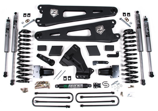 ZONE 2023-2025 F250,F350 4WD DIESEL,7" RADIUS ARM LIFT KIT WITH FOX SHOCKS