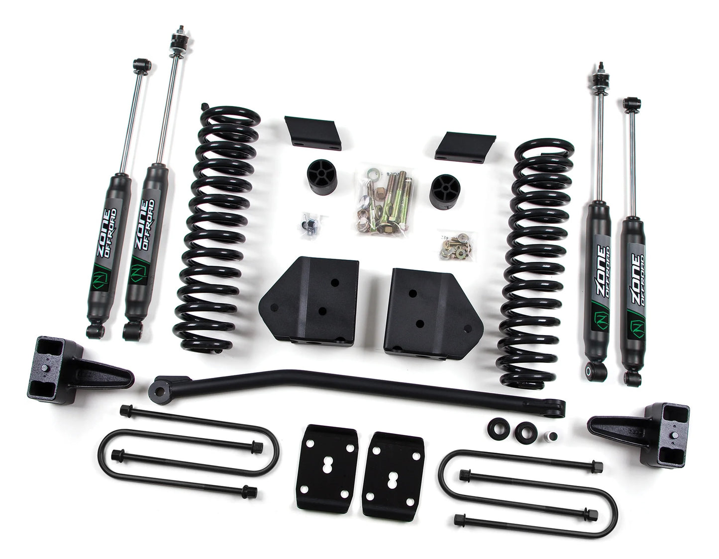 ZONE 2008-2010 FORD F-250,F-350 4WD GAS 4" SUSPENSION LIFT KIT,NITRO SHOCKS