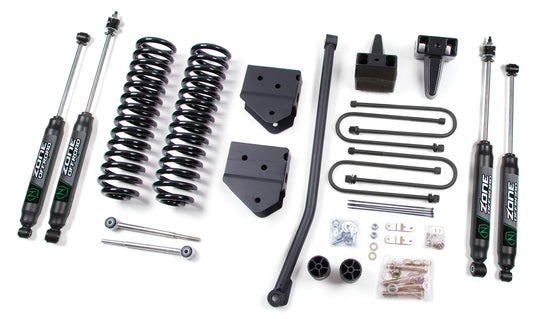 ZONE 2005-2007 FORD F-250,F-350 4WD GAS 4" SUSPENSION LIFT KIT WITH NITRO SHOCKS