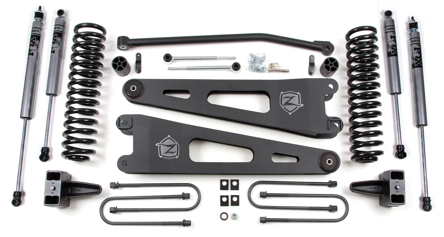 ZONE 2005-2007 FORD F-250,F-350 4WD DIESEL 4" SUSPENSION LIFT KIT,RADIUS ARM,FOX