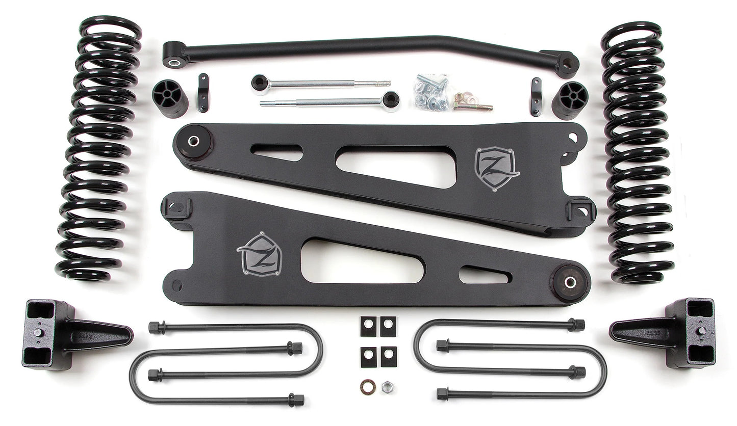 ZONE 2005-2007 FORD F-250,F-350 4WD GAS 4" SUSPENSION LIFT KIT WITH RADIUS ARMS